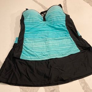 Ladies Tankini Skirted Swimsuit